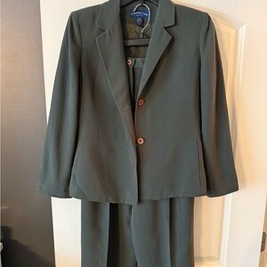 Charter Club Olive Green Blazer/ Pants set